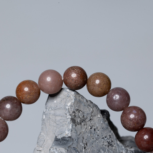 Lila-braunes Aventurin Armband 8 mm