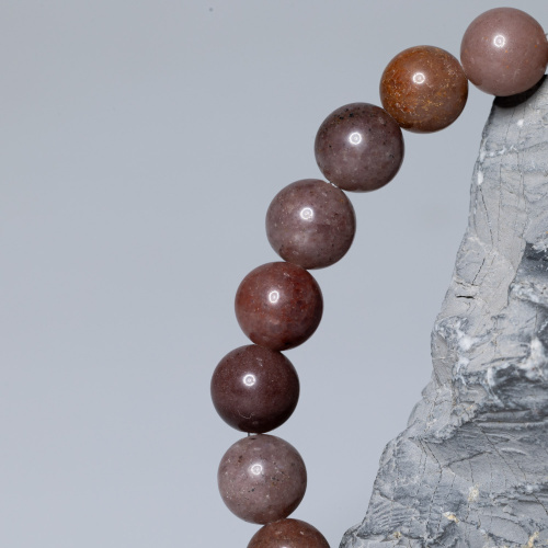 Lila-braunes Aventurin Armband 8 mm