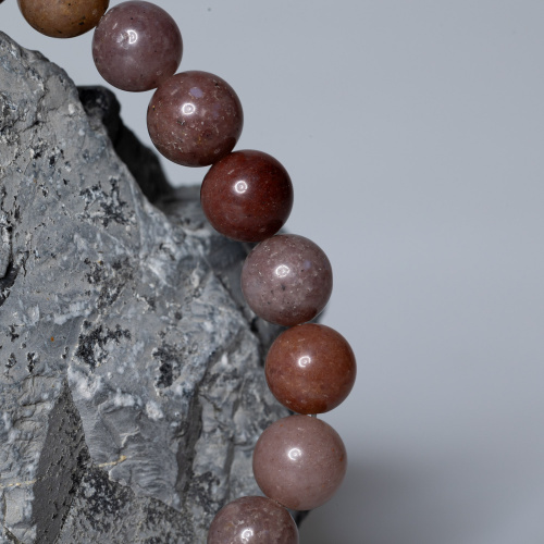 Lila-braunes Aventurin Armband 8 mm