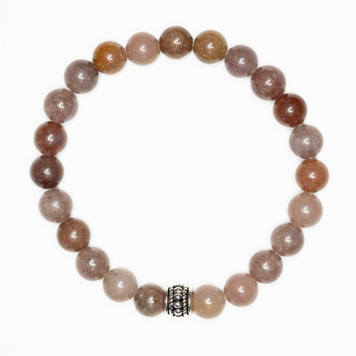 Lila-braunes Aventurin Armband 8 mm