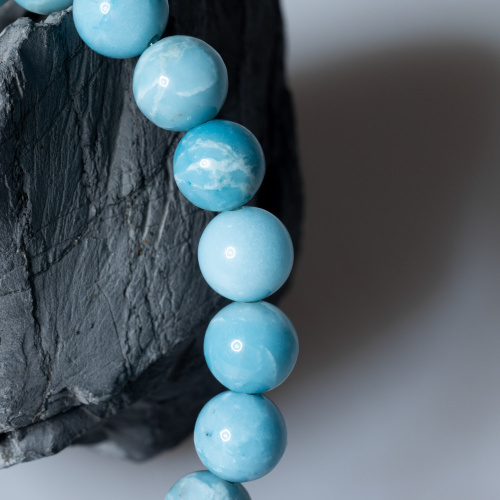 Blaues Larimar Armband 8 mm-1-5