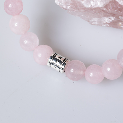 Rosenquarz Armband 8 mm