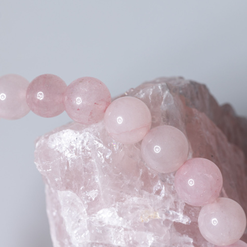 Rosenquarz Armband 8 mm