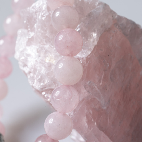 Rosenquarz Armband 8 mm