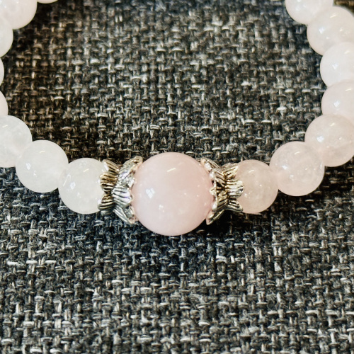Rosenquarz Armband 8-12 mm